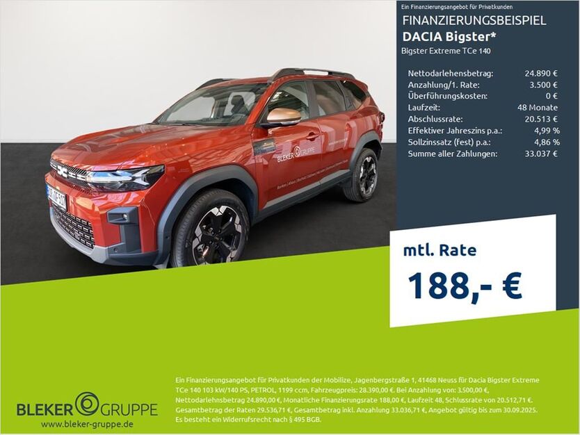 Dacia Bigster 5.000 km 28.390 € Borken 46325