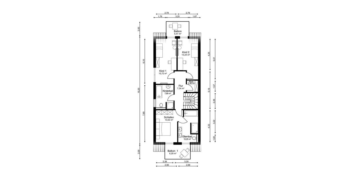 Reihenhaus Lüneburg Goseburg-Zeltberg - 4 Zimmer, 152 m&sup2;, 1.940&euro; | Angebot:26250058