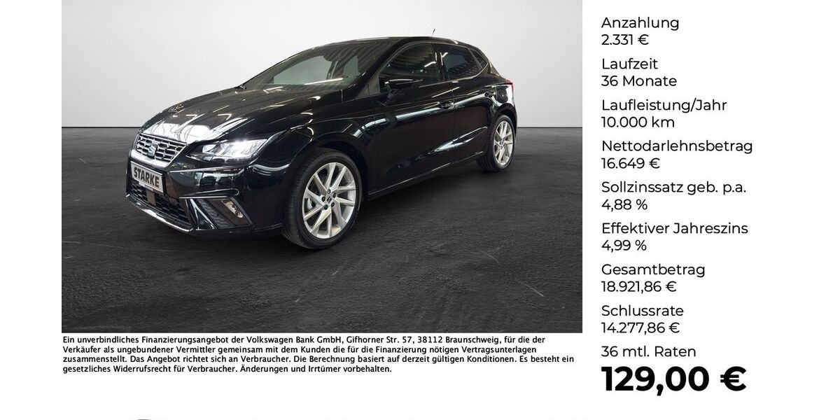 Seat Ibiza 7.816 km 18.550 &euro; Osnabrück 49078