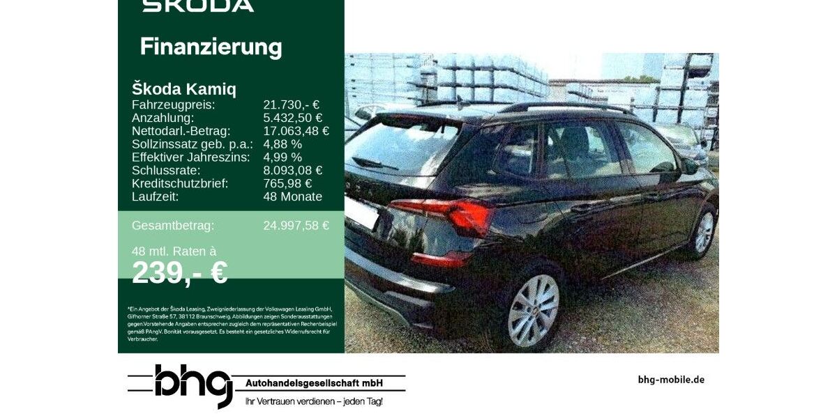Skoda Kamiq 67.222 km 21.730 &euro; Ettlingen 76275