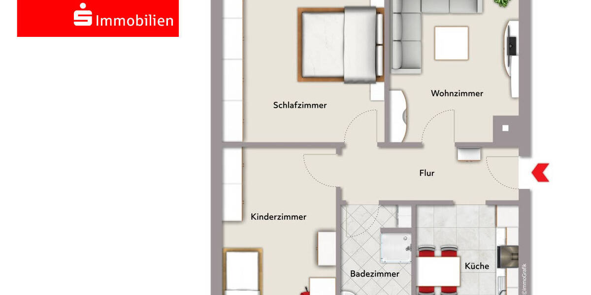 Etagenwohnung Roßleben-Wiehe Roßleben - 3 Zimmer, 60 m&sup2;, 37.500&euro; | Angebot:26730971