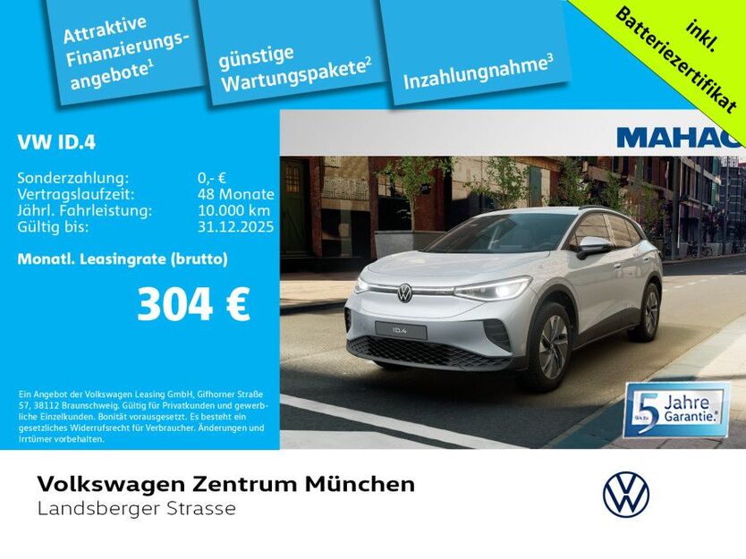 VW ID.4 9.128 km 38.980 € München 80687