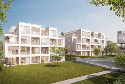 Erstbezug mit Balkon und EBK: Exkl. 3-Raum-Penthouse-Wohnung