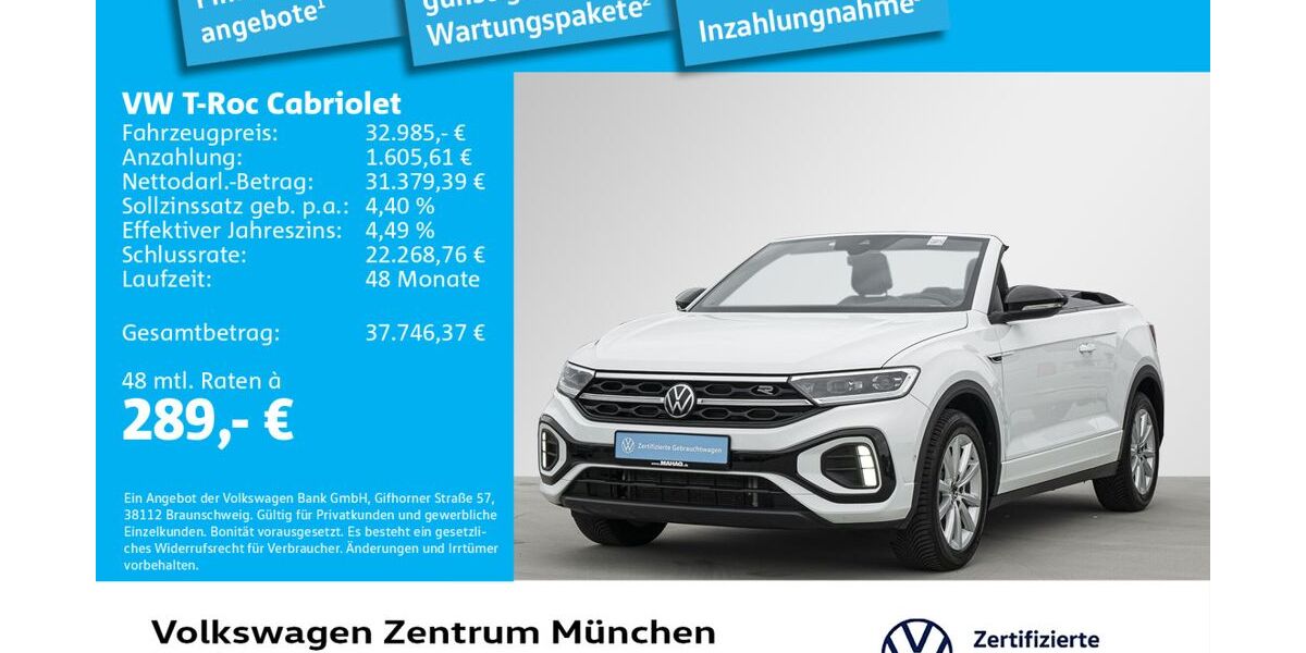 VW T-Roc 26.714 km 32.496 &euro; München 80687