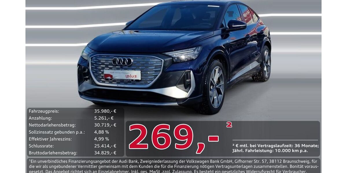 Audi Q4 e-tron 69.072 km 35.980 &euro; Ingolstadt 85057