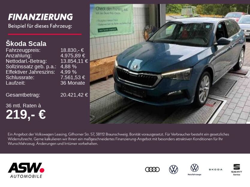 Skoda Scala 67.500 km 18.830 € Weinsberg 74189