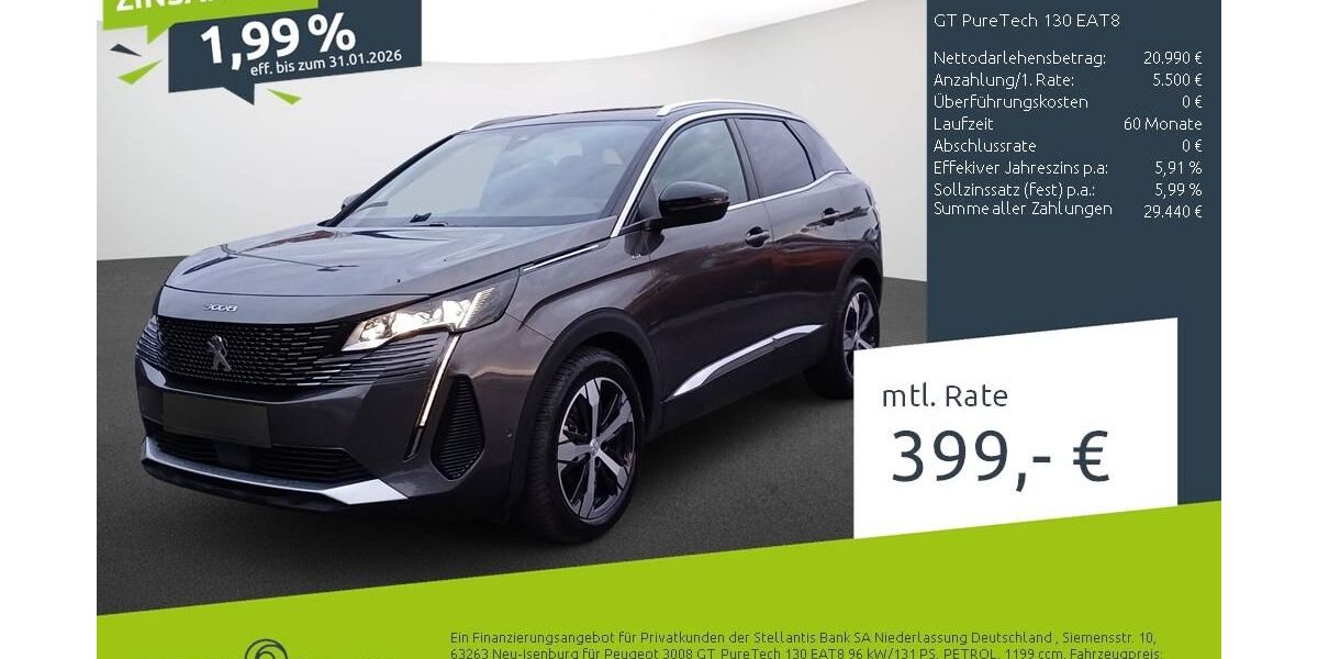Peugeot 3008 22.316 km 23.220 &euro; Ahaus 48683