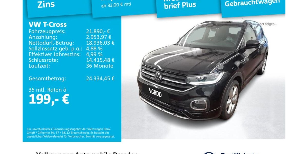 VW T-Cross 38.261 km 21.890 &euro; Dresden 01067