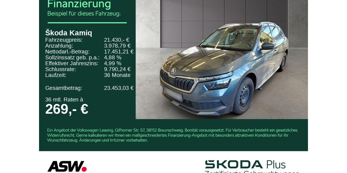 Skoda Kamiq 31.200 km 21.430 &euro; Bad Rappenau 74906
