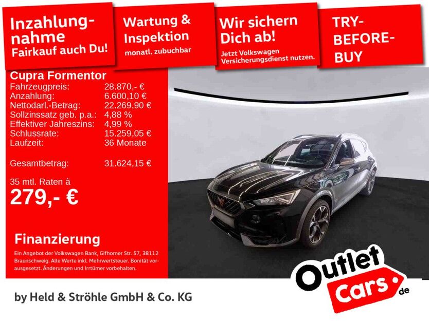 Cupra Formentor 13.300 km 27.420 € Senden 89250