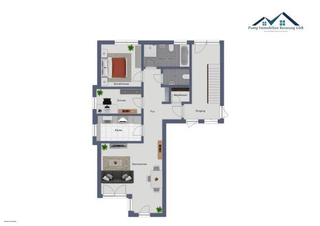 Terrassenwohnung Rellingen - 3 Zimmer, 81 m&sup2;, 399.000&euro; | Angebot:25700660
