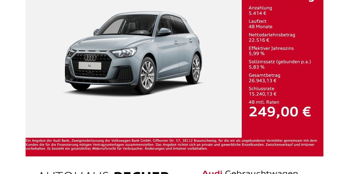 Audi A1 7.716 km 27.930 &euro; Wesel 46485