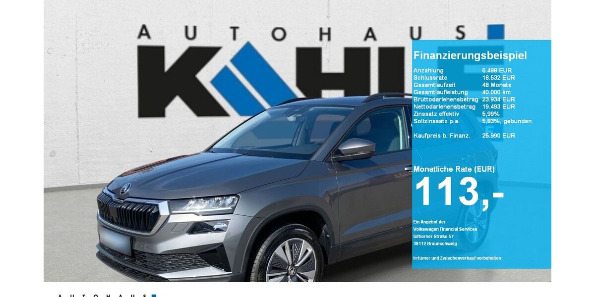 Skoda Karoq 51.797 km 25.990 &euro; Nienburg 31582