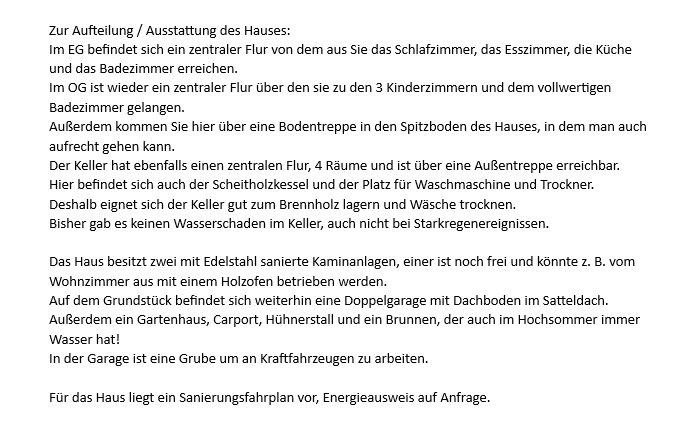 Einfamilienhaus Kolitzheim - 5 Zimmer, 134 m&sup2;, 395.000&euro; | Angebot:26483623