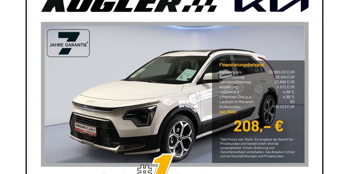 Kia Niro 22.810 km 29.860 &euro; Rosbach | Frankfurt Nord 61191
