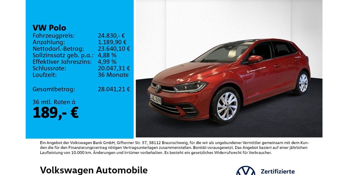 VW Polo 16.500 km 24.830 &euro; Leipzig 04178