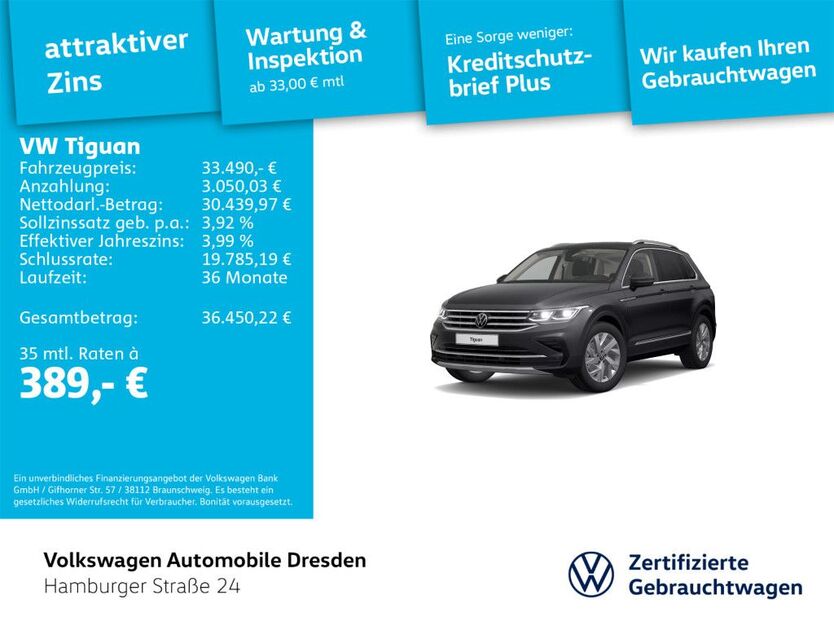 VW Tiguan 24.558 km 33.490 € Dresden 01067