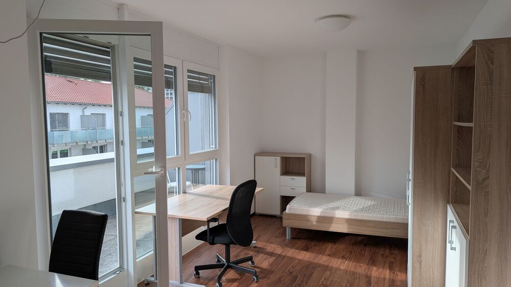 Schöne, neuwertige 1-Zimmer Wohnung mit SW Dachterrasse und EBK in Ingolstadt - Appartement Ingolstadt Nordost | Angebot:26829473
