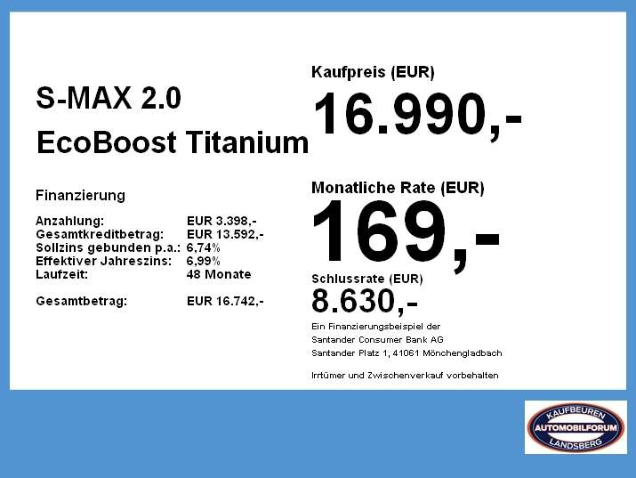 Ford S-Max 102.224 km 16.990 &euro; Kaufbeuren 87600