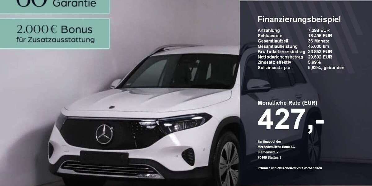 Mercedes-Benz EQB 350 14.807 km 36.990 &euro; Hohenlinden 85664