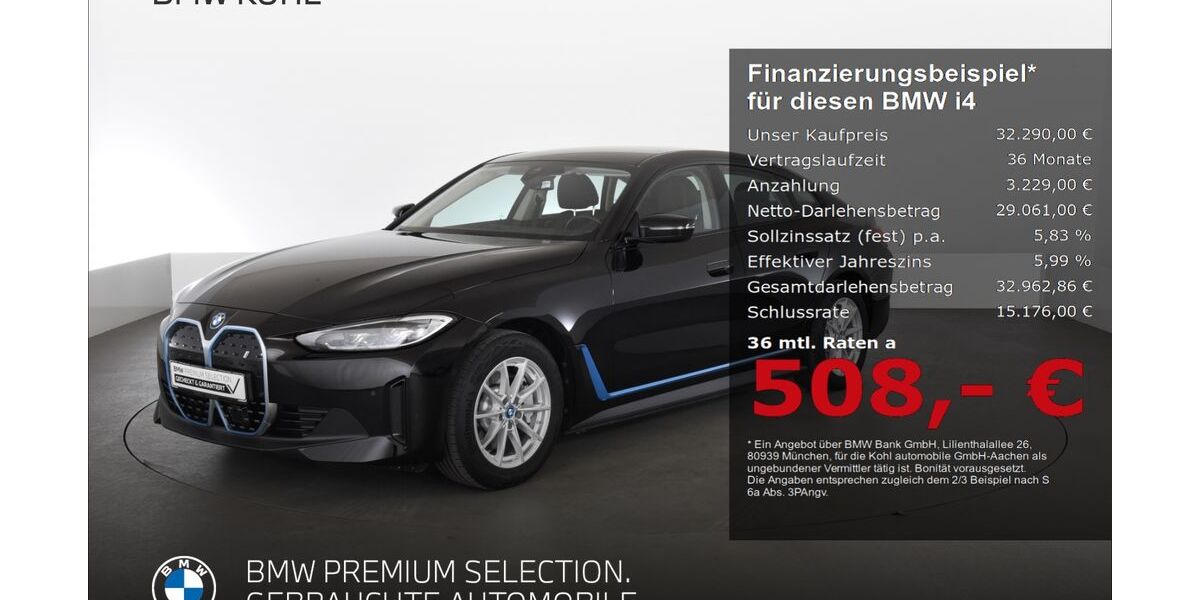 BMW i4 35.551 km 32.290 &euro; Aachen 52078