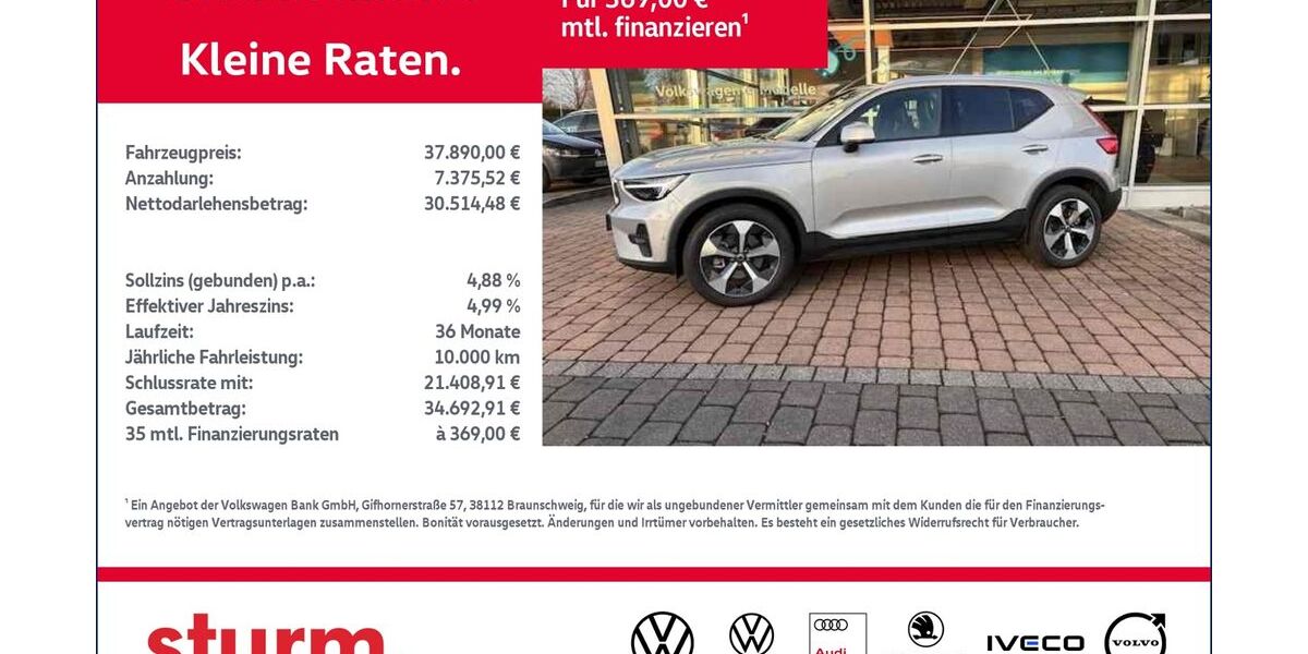 Volvo XC40 20.122 km 37.890 &euro; Altenkirchen 57610