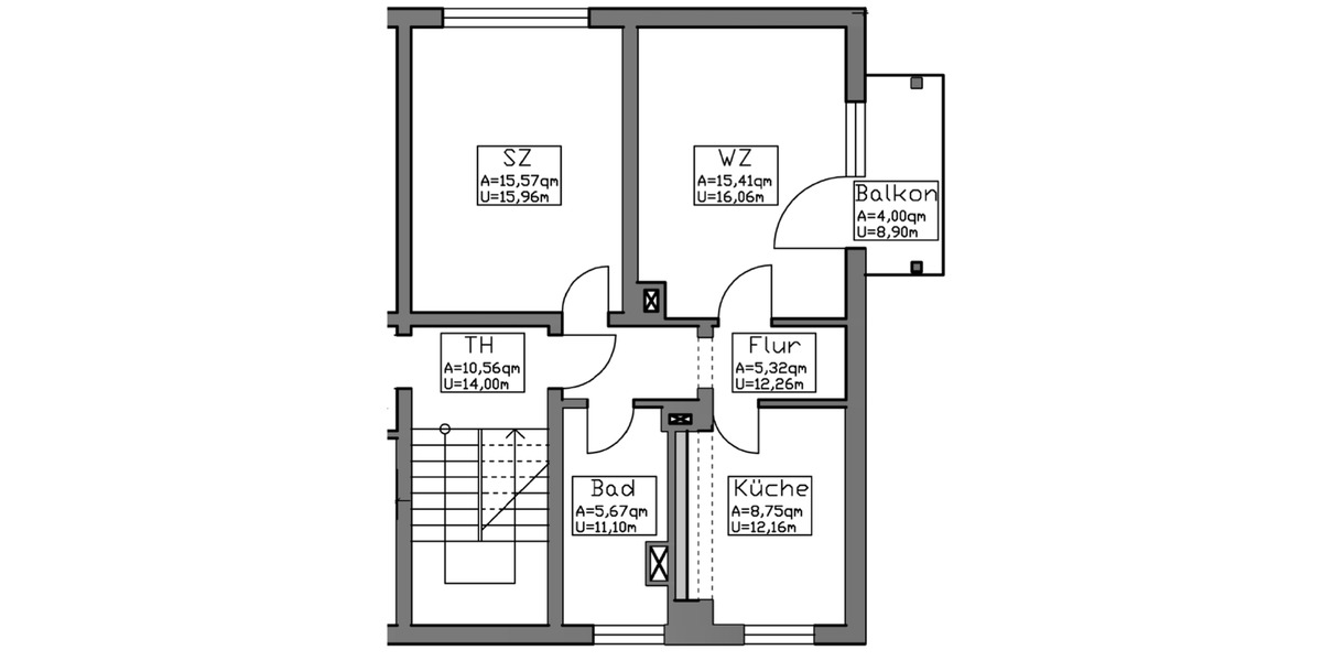 Erdgeschoßwohnung Drei Gleichen - 2 Zimmer, 52 m&sup2;, 350&euro; | Angebot:25407542