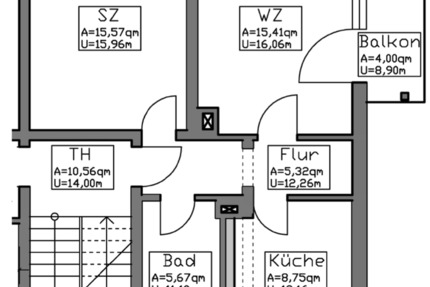 Wohnung Drei Gleichen - 2 Zimmer, 52 m&sup2;, 350&euro; | Angebot:25407542