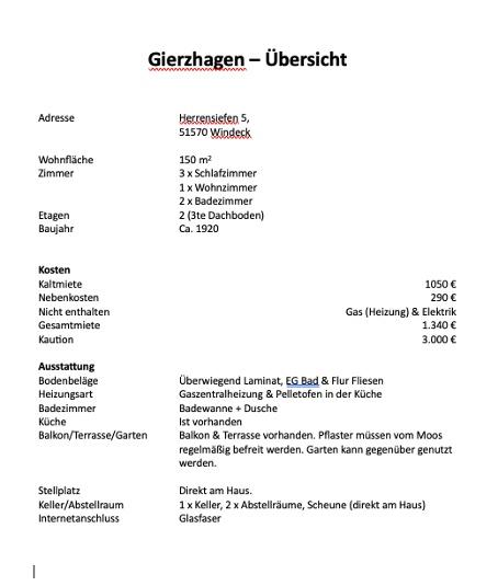 Einfamilienhaus Windeck - 4 Zimmer, 150 m&sup2;, 1.050&euro; | Angebot:26391193
