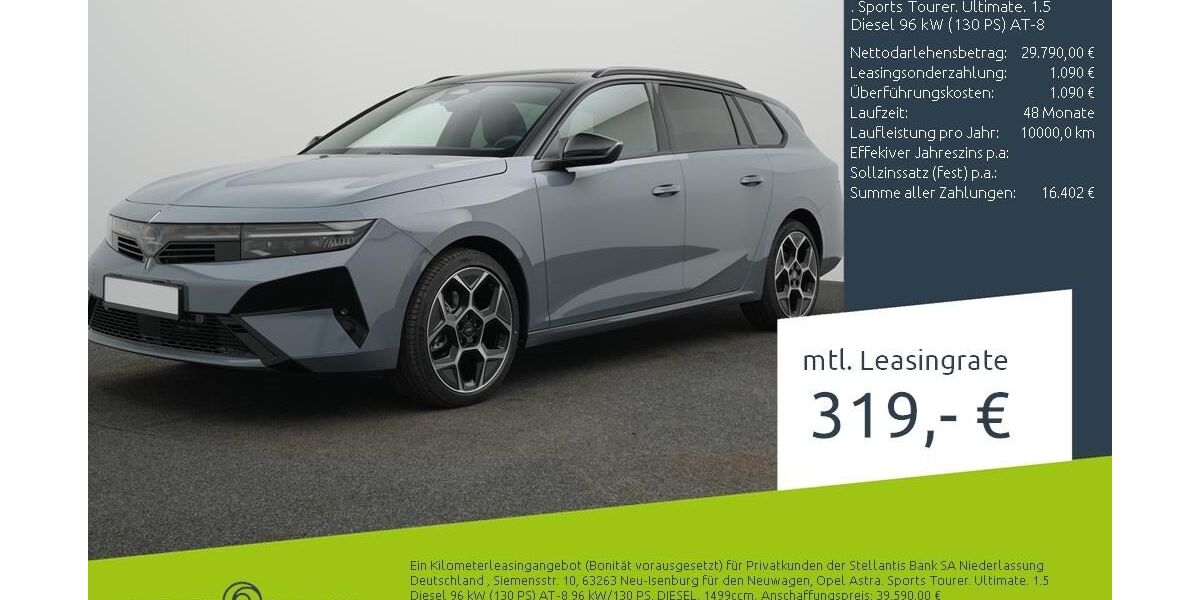 Opel Astra 1.500 km 29.989 &euro; Borken 46325
