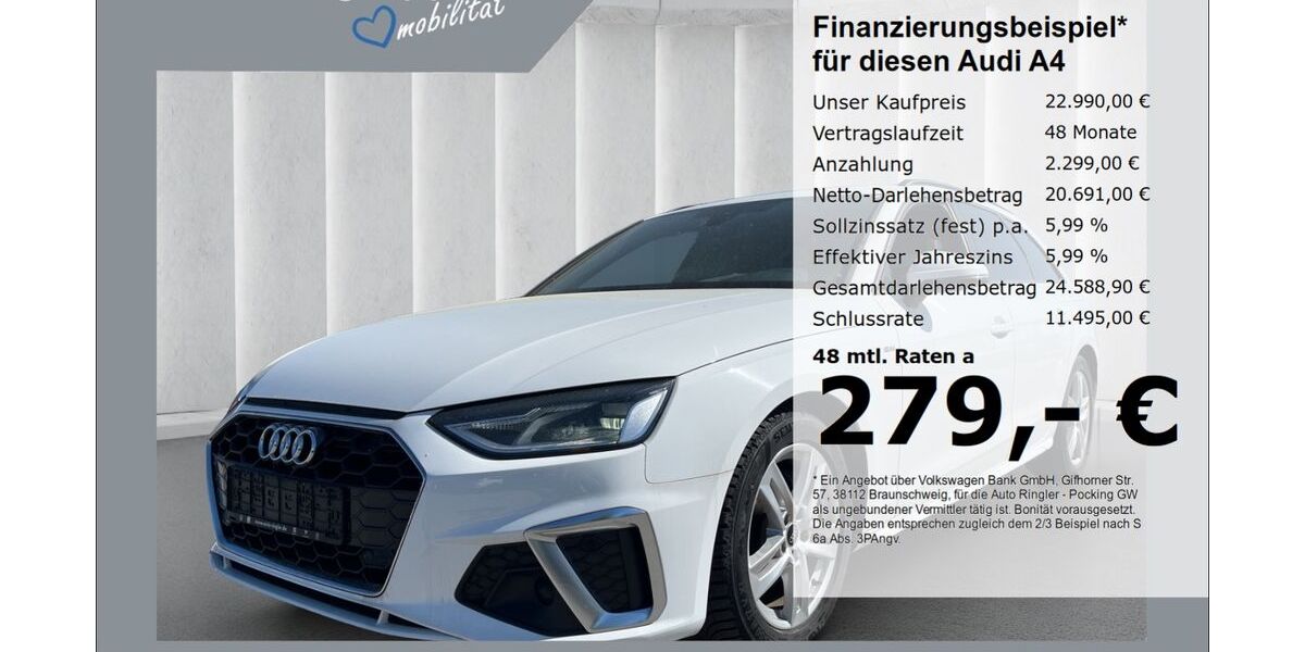 Audi A4 153.872 km 22.990 &euro; Pocking 94060