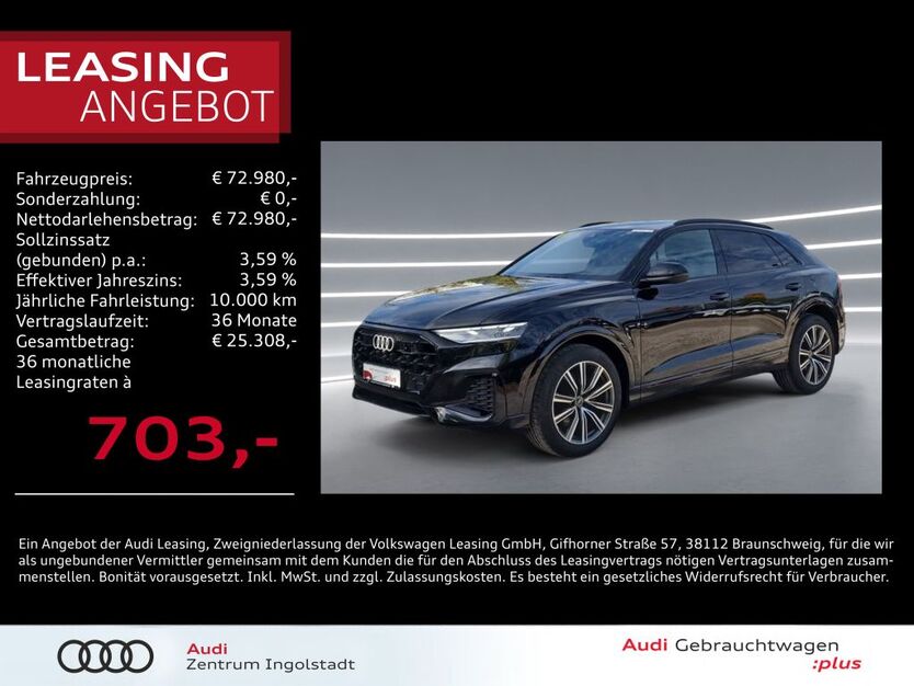 Audi Q8 31.319 km 72.980 € Ingolstadt 85057