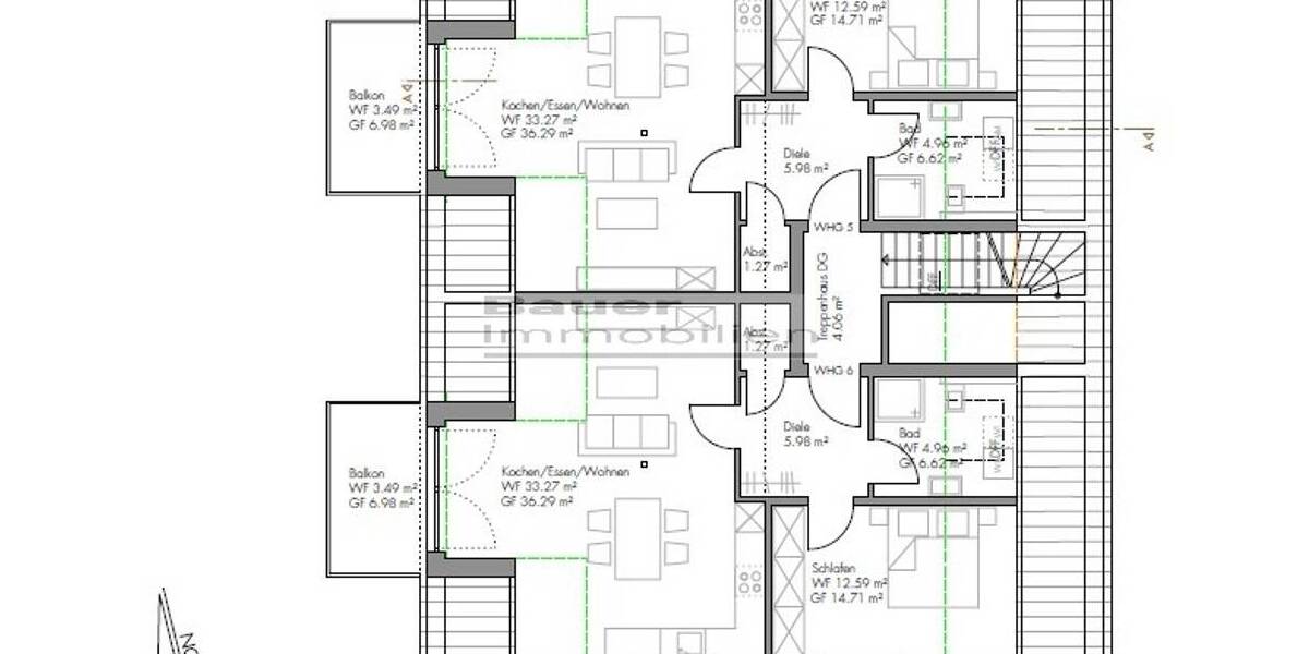 Etagenwohnung Gaimersheim - 2 Zimmer, 65 m&sup2;, 395.000&euro; | Angebot:26410193