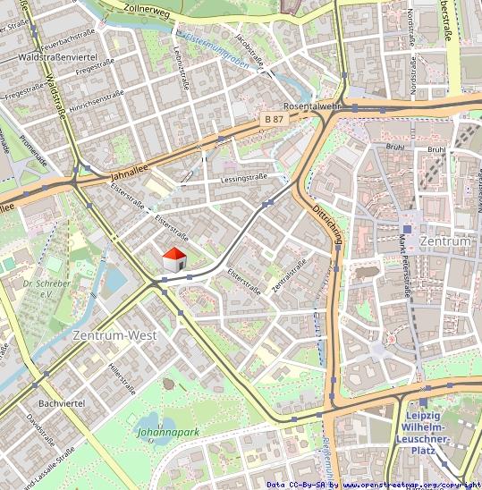 Erdgeschoßwohnung Leipzig - 2 Zimmer, 49 m&sup2;, 776&euro; | Angebot:26295097