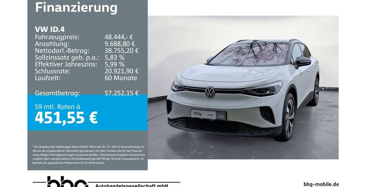 VW ID.4 4.990 km 48.444 &euro; Bühl 77815