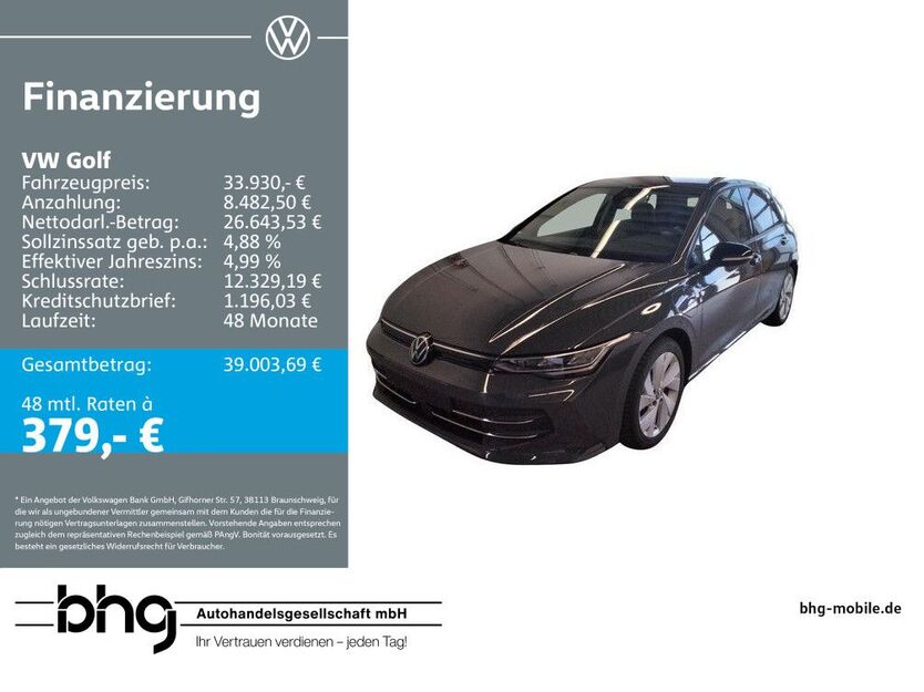 VW Golf 9.520 km 33.930 € Reutlingen 72770