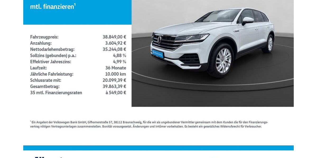 VW Touareg 81.710 km 38.849 &euro; Leinefelde-Worbis/DE 37327