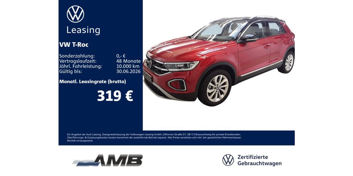 VW T-Roc 14.680 km 29.980 &euro; Borna 04552