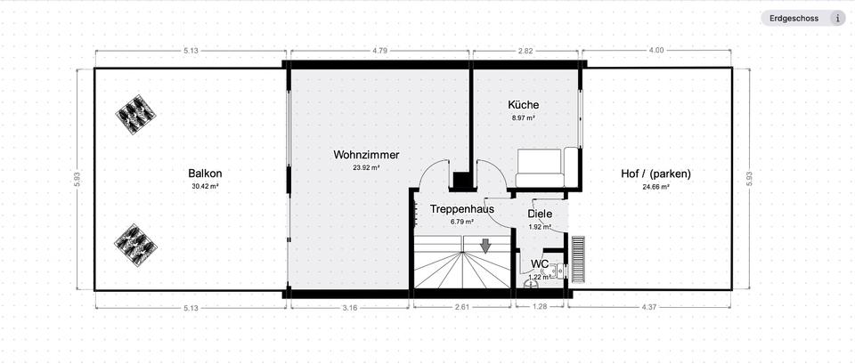 Reihenhaus Albbruck - 5 Zimmer, 113 m&sup2;, 259.000&euro; | Angebot:26099899