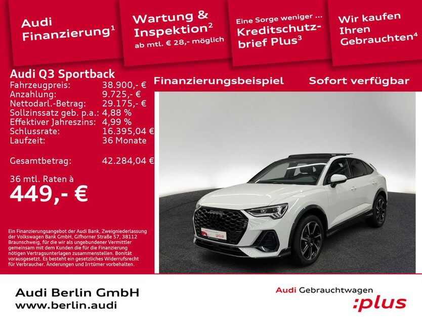 Audi Q3 40.350 km 38.900 € Berlin 10587