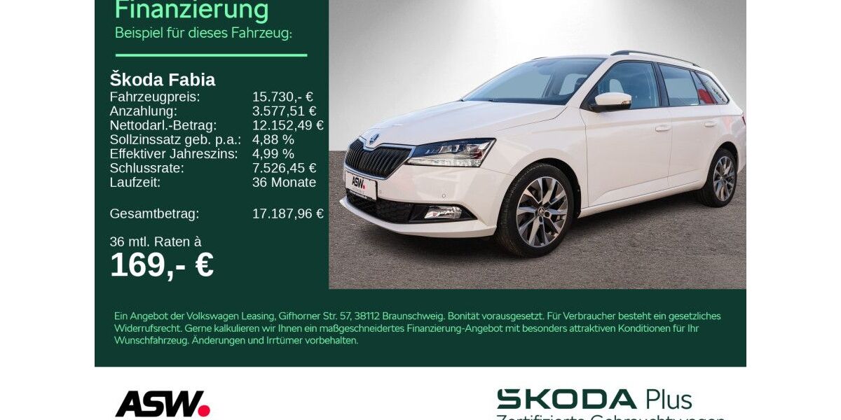 Skoda Fabia 61.000 km 15.730 &euro; Weinsberg 74189