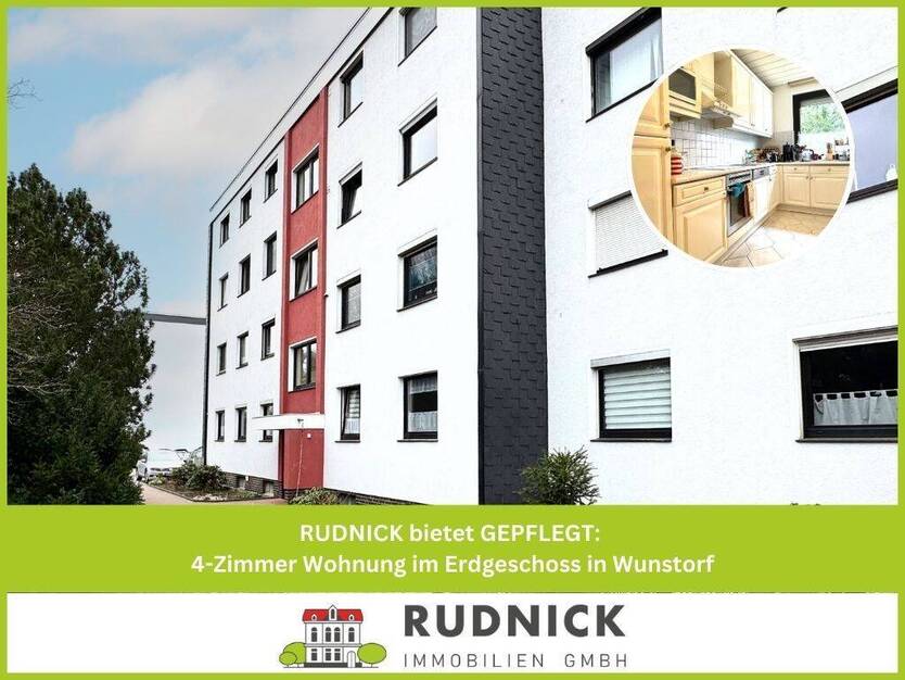 RUDNICK bietet GEPFLEGT: 4-Zimmer Wohnung im Erdgeschoss in Wunstorf 4 zimmer
