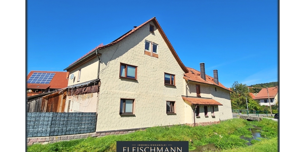 Charmantes Fachwerkhaus mit saniertem Wohnbereich, Terrasse und vielfältigem Gestaltungspotenzial - Einfamilienhaus Schmeheim | Angebot:24811244