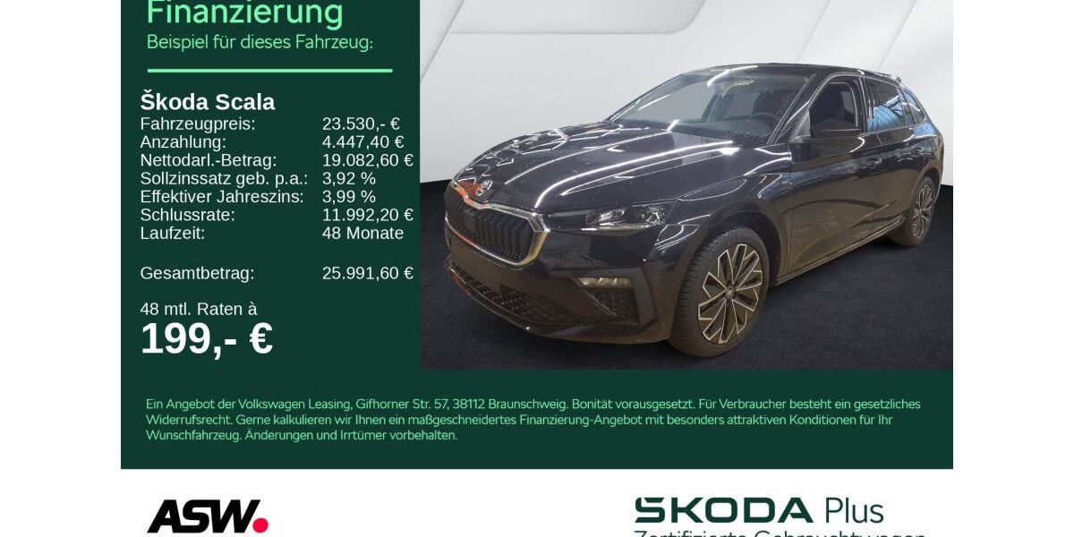 Skoda Scala 26.200 km 23.530 &euro; Bad Rappenau 74906