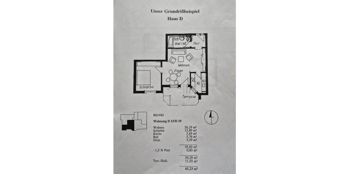 Erdgeschoßwohnung Uhldingen-Mühlhofen Mühlhofen - 2 Zimmer, 57 m&sup2;, 289.000&euro; | Angebot:26422436