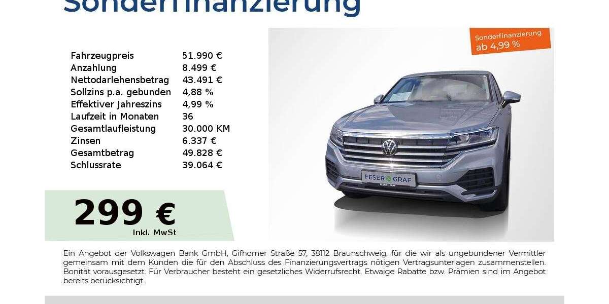 VW Touareg 18.660 km 51.990 &euro; Fürth 90763