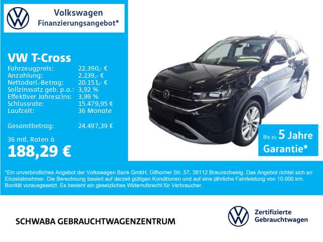 VW T-Cross 7.000 km 22.390 € Gersthofen 86368