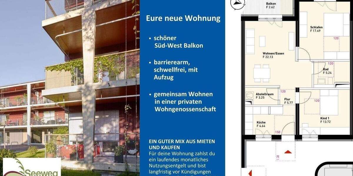 Etagenwohnung Rödermark Ober-Roden - 3 Zimmer, 74 m&sup2;, 540&euro; | Angebot:25752197