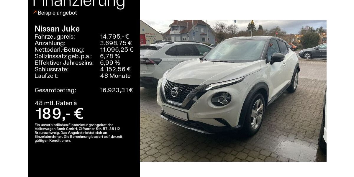 Nissan Juke 69.100 km 14.795 &euro; Büdingen-Düdelsheim 63654