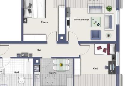 Wohnung Bad Saulgau - 3 Zimmer, 79 m&sup2;, 819&euro; | Angebot:26196260